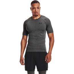 Снимка на Тениска Under Armour Hg Armour Comp SS Tee Carbon Heather/ Black XXXL