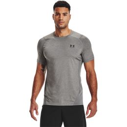 Снимка на Тениска Under Armour Hg Armour Fitted SS Tee Carbon Heather/ Black XXL
