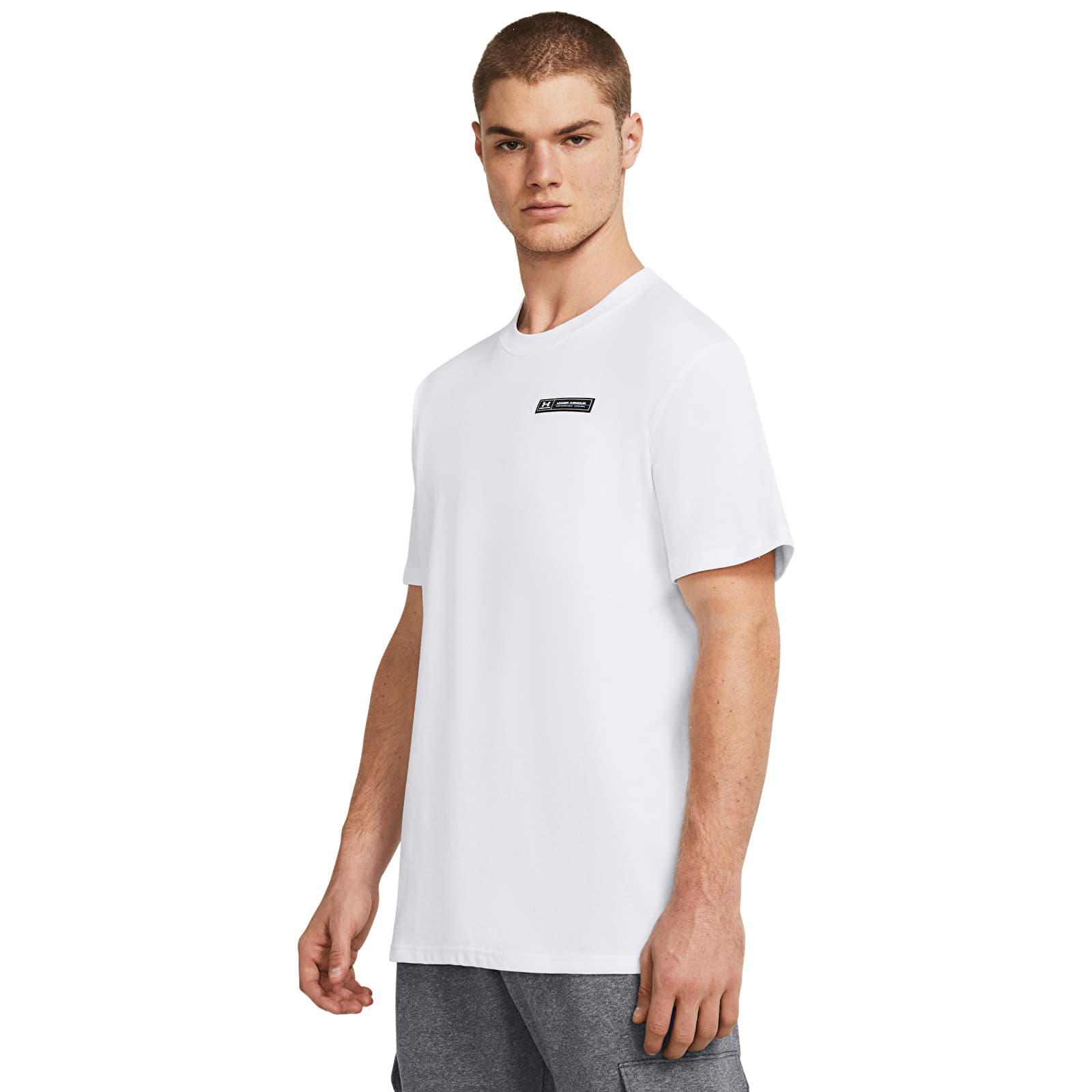 Снимка на Тениска Under Armour HW ARMOUR LABEL SS Tee White/ Black XXXL