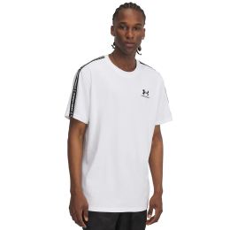 Снимка на Тениска Under Armour Icon HWT Tee Taping White/ Black M