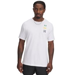 Снимка на Тениска Under Armour M 60/40S EVOL LOGO SS Tee White/ Midnight Navy/ Midnight Navy XXXL