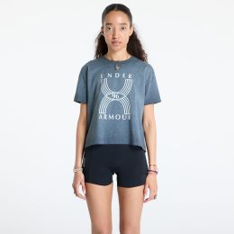 Снимка на Тениска Under Armour Run 96 Graphic Shortsleeve T-Shirt Black/ White Quartz S