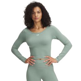 Снимка на Тениска Under Armour Vanish Seamless LS Tee Silica Green/ White XL