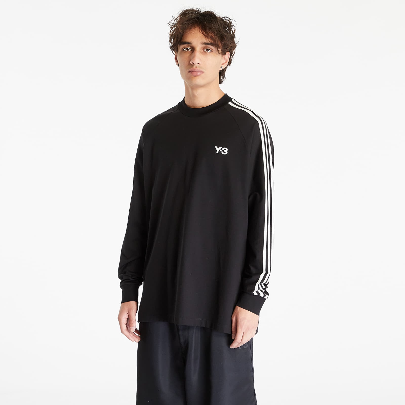 Снимка на Тениска Y-3 3-Stripes Long Sleeve Tee UNISEX Black/ Off White XL