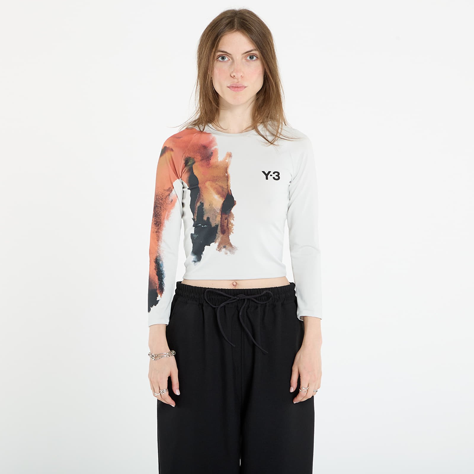 Снимка на Тениска Y-3 Crop Longsleeve T-Shirt Orbit Grey L/42