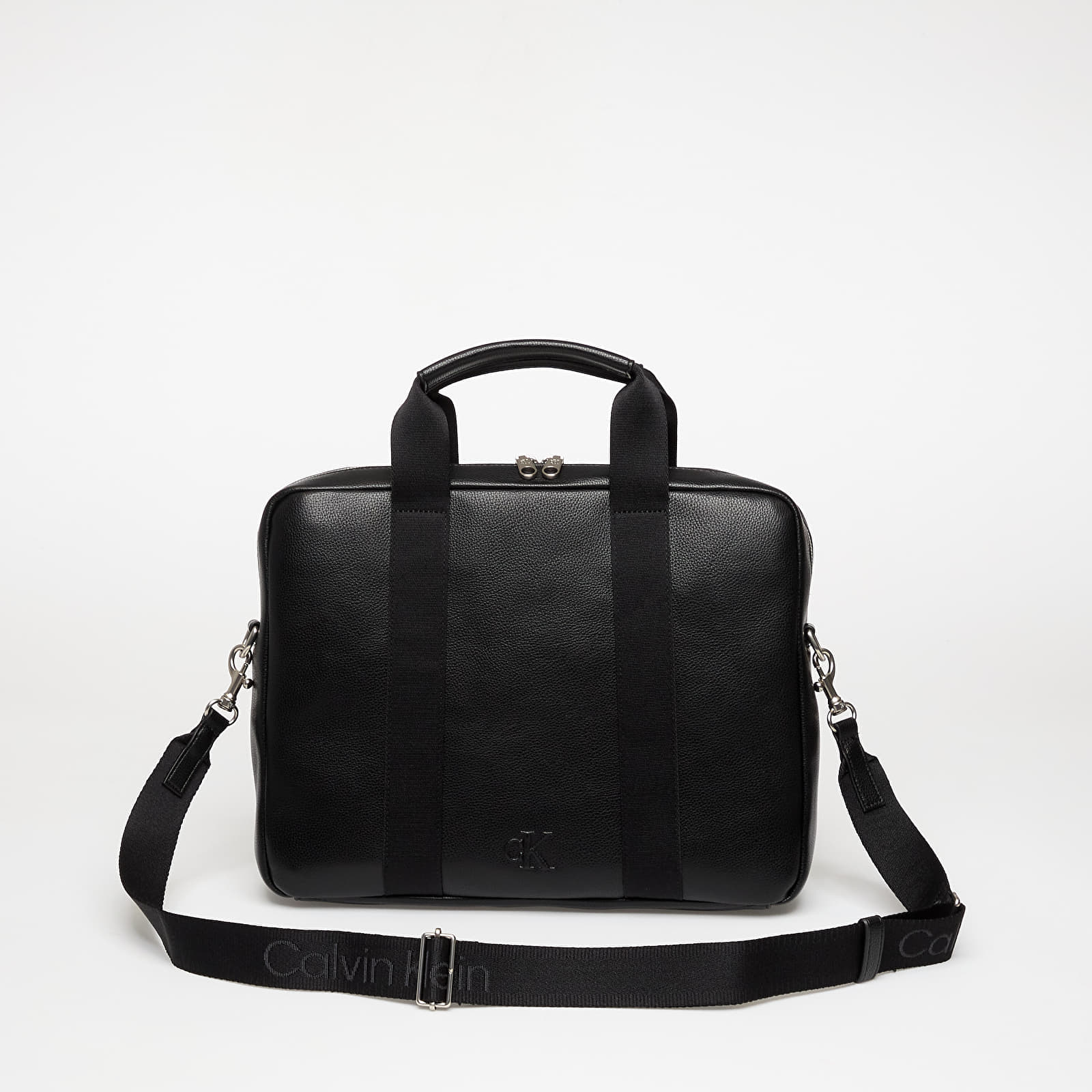 Снимка на Чанта Calvin Klein Webbing Strap Laptop Computer Bag Black Universal