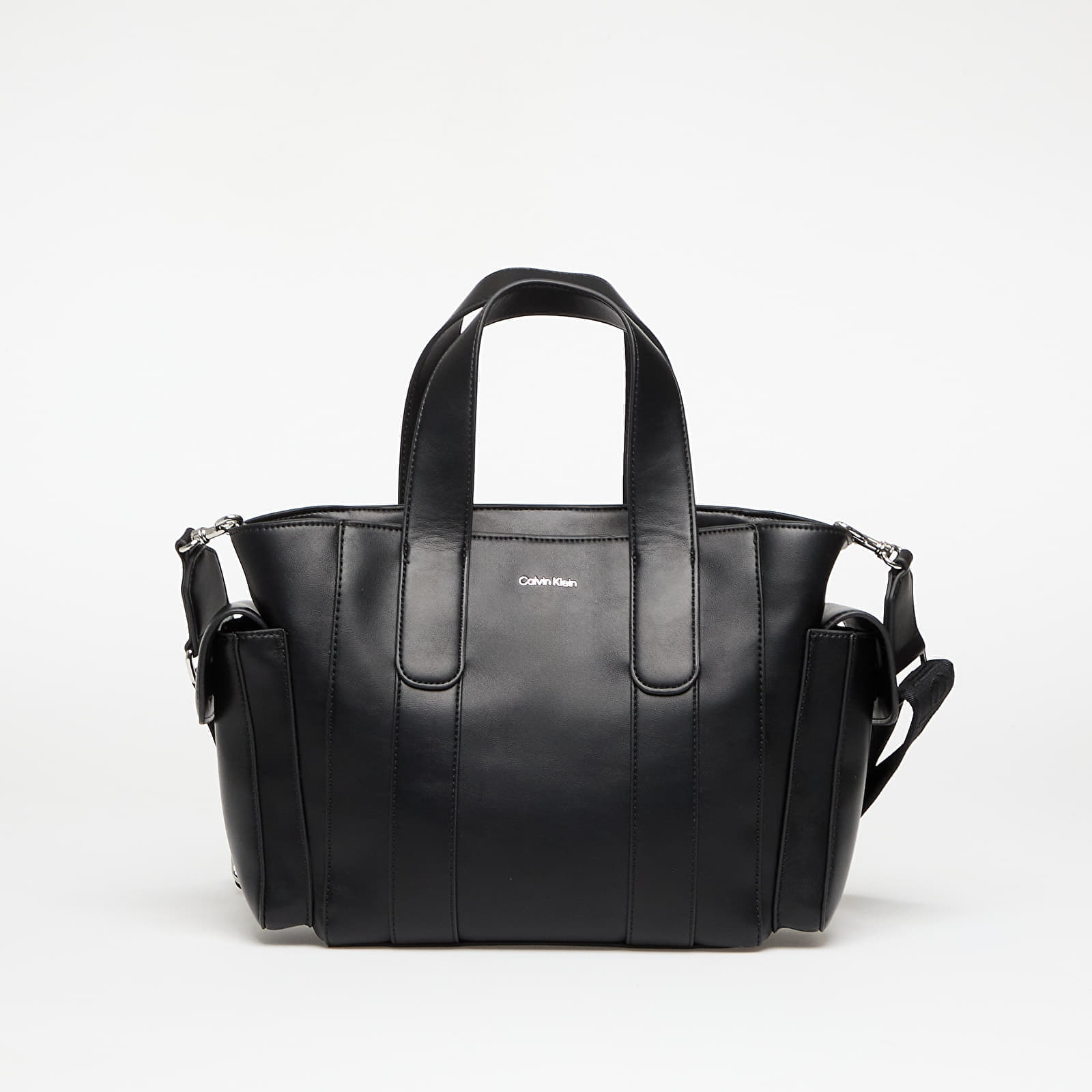 Снимка на Чанта Calvin Klein Webbing Strap Small Tote Black Universal