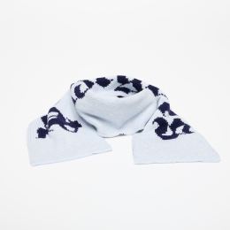 Снимка на Шал Palm Angels Logo Knit Scarf Light Blue/ Navy Blue Universal