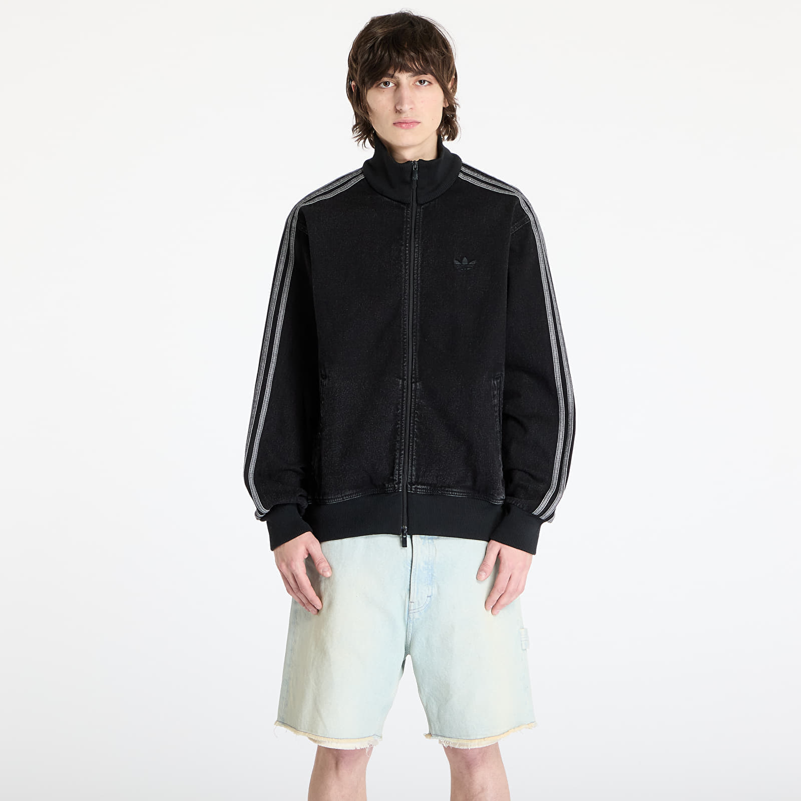 Снимка на Яке adidas Adicolor Denim Firebird Track Top True Black Denim M