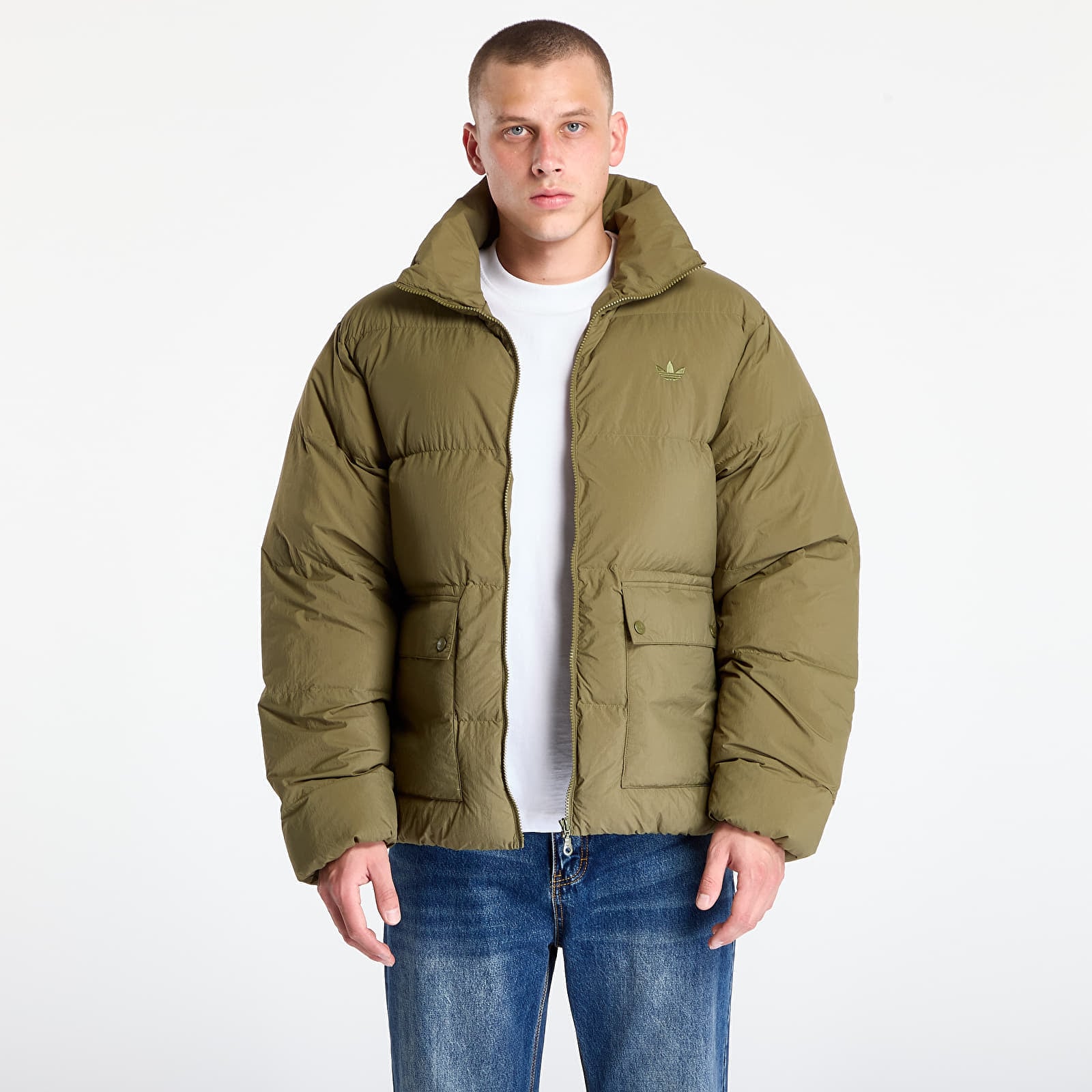 Снимка на Яке adidas Originals Synthetic Down Puffer Focus Olive XL