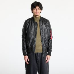 Снимка на Яке Alpha Industries Inc. MA-1 Leather Black L