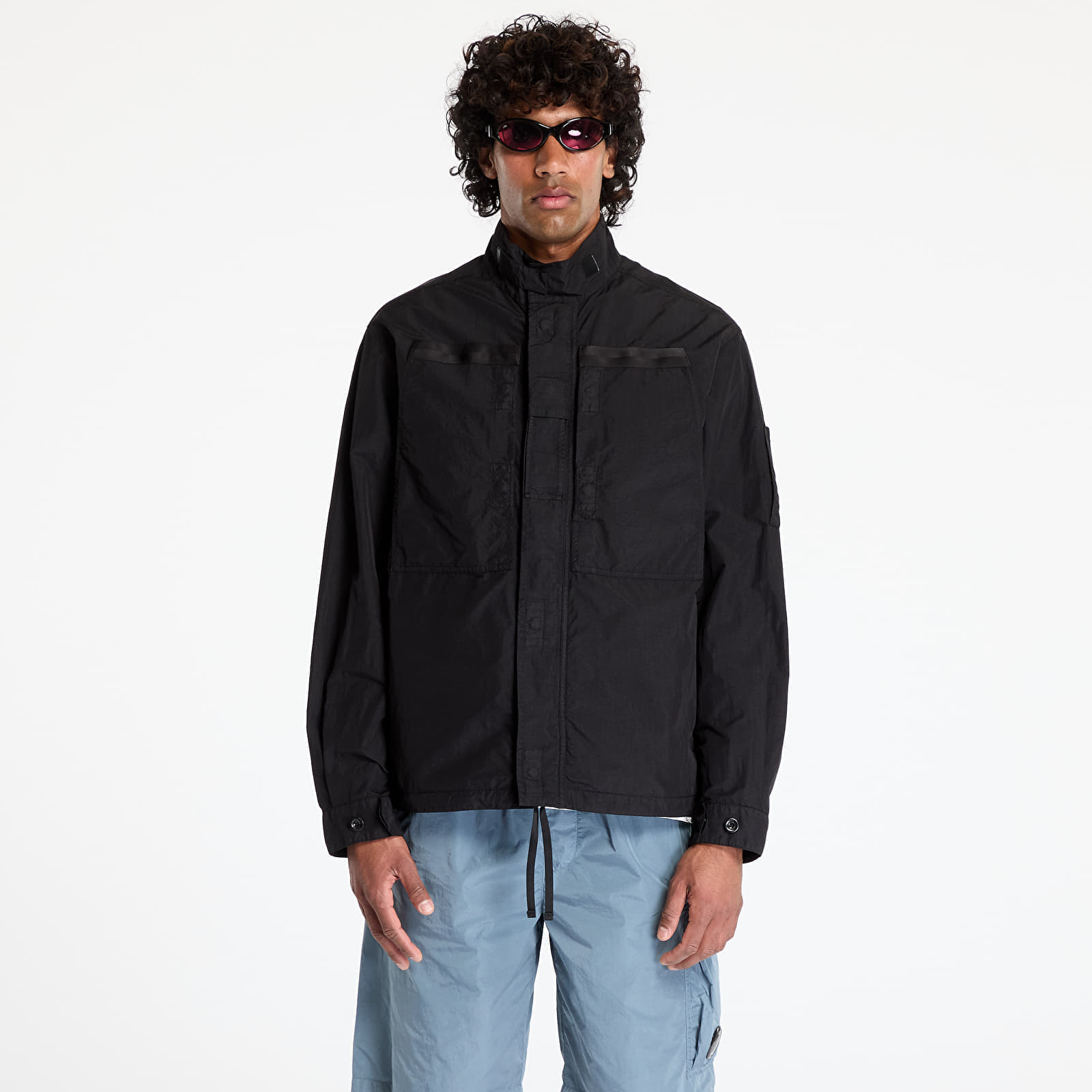 Снимка на Яке C.P. Company Flatt Nylon Lens Overshirt Black L