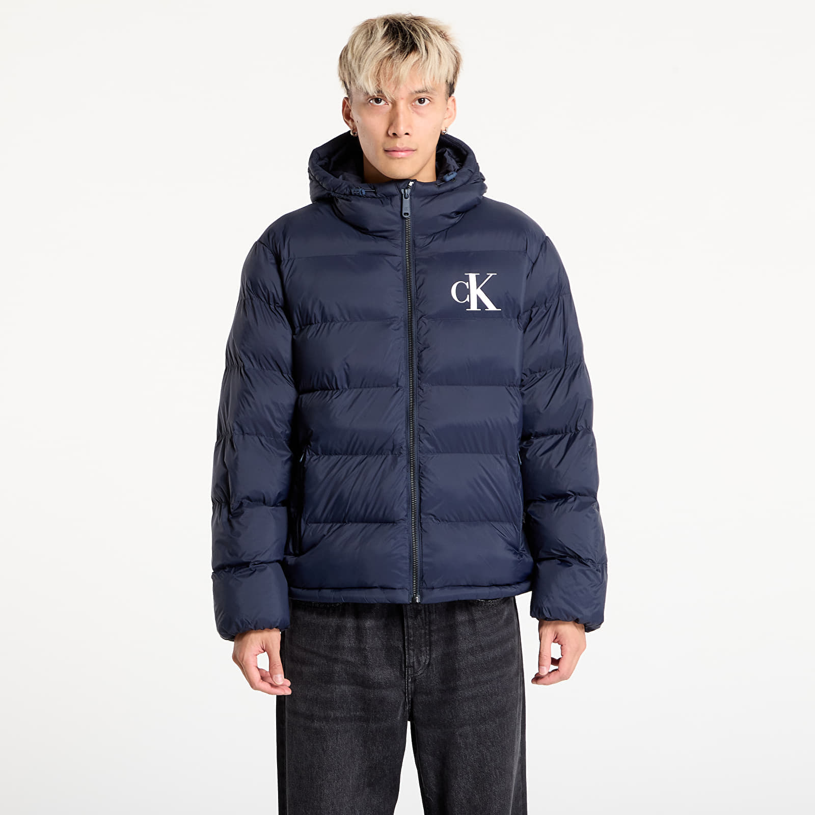 Снимка на Яке Calvin Klein Jeans Ls Nylon Monogram Puff Jacket Blue XL