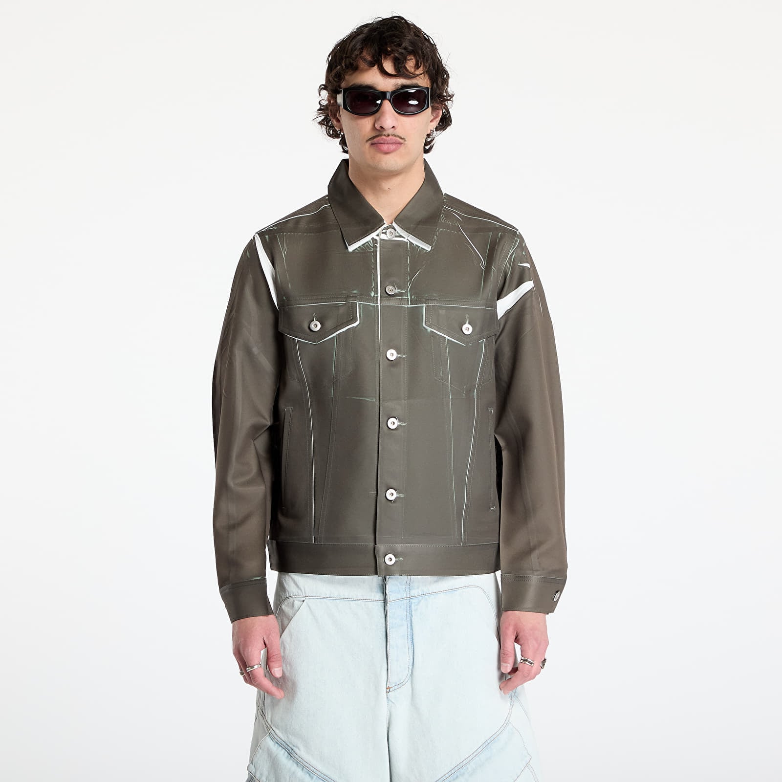 Снимка на Яке Comme des Garçons SHIRT Woven Jacket Khaki M