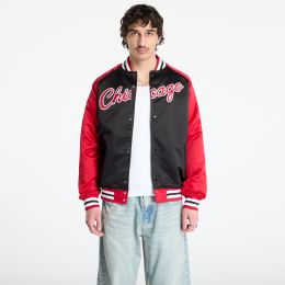 Снимка на Яке Mitchell & Ness NBA Double Clutch Lw Satin Vintage Logo Bulls Jacket Black/ Scarlet XL