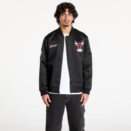 Снимка на Яке Mitchell & Ness NBA Team Leader Satin Vintage Logo Bulls Bomber Black XXL