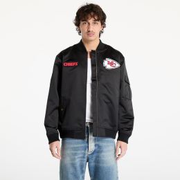 Снимка на Яке Mitchell & Ness NFL Team Leader Satin Vintage Logo Chiefs Bomber Black XXL