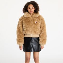 Снимка на Яке Tommy Jeans Faux Shearling Jacket Beige L