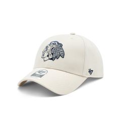 Снимка на 47 Brand Шапка с козирка NHL Chicago Blackhawks '47 MVP SNAPBACK H-MVPSP04WBP-BN Екрю