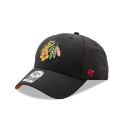 Снимка на 47 Brand Шапка с козирка NHL Chicago Blackhawks Ballpark Snap '47 MVP H-BLPMS04WBP-BKA Черен