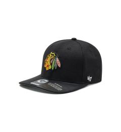 Снимка на 47 Brand Шапка с козирка Nhl Chicago Blackhawks H-CLZOE04WBP-BKB Черен