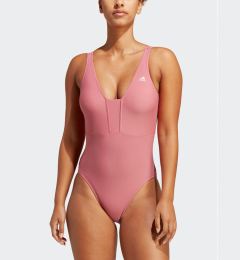 Снимка на adidas Бански костюм Iconisea 3-Stripes Swimsuit IB9243 Розов Fitted Fit