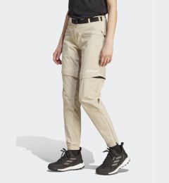 Снимка на adidas Долнище анцуг Terrex Utilitas Hiking Zip-Off Tracksuit Bottoms HZ9046 Бежов Regular Fit