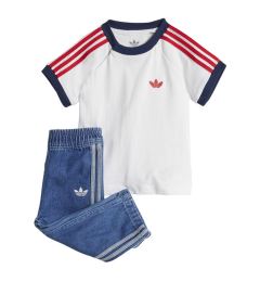 Снимка на adidas Комплект от тишърт и панталони Denim JC7863 Син Regular Fit