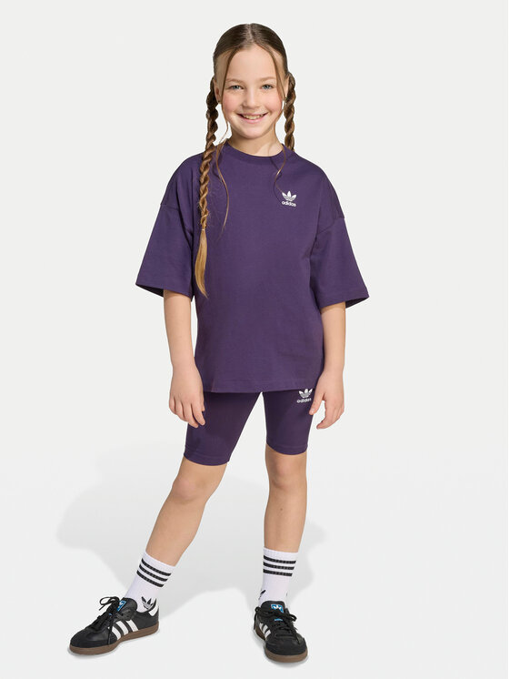 Снимка на adidas Комплект тишърт и панталонки Cycling JY4873 Виолетов Regular Fit