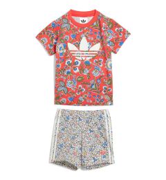 Снимка на adidas Комплект тишърт и панталонки Liberty London JY3016 Червен Regular Fit