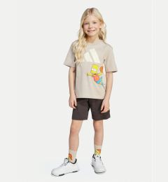 Снимка на adidas Комплект тишърт и панталонки The Simpsons JL9196 Бежов Regular Fit