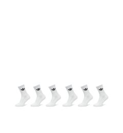 Снимка на adidas Омплект 6 чифта дълги чорапи унисекс Trefoil Cushion IJ5619 Бял