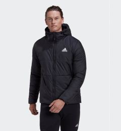 Снимка на adidas Преходно яке BSC 3-Stripes Hooded Insulated Jacket HG6276 Черен Regular Fit