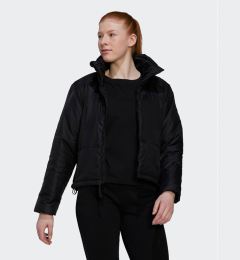 Снимка на adidas Пухено яке BSC HG8757 Черен Loose Fit