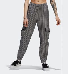Снимка на adidas Текстилни панталони Gingham HB9456 Черен Loose Fit