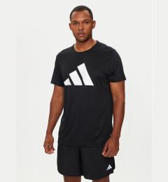 Снимка на adidas Тениска от техническо трико Run It IL7235 Черен Regular Fit