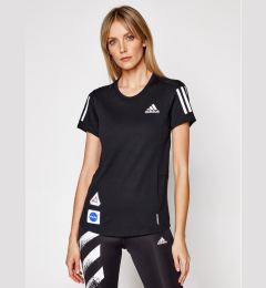 Снимка на adidas Тениска от техническо трико Space Tee W GP5828 Черен Regular Fit