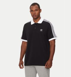 Снимка на adidas Тениска с яка и копчета adicolor Classics 3-Stripes IL2501 Черен Regular Fit