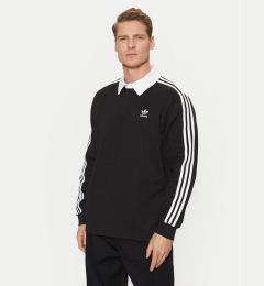 Снимка на adidas Тениска с яка и копчета adicolor Rugby IZ4806 Черен Regular Fit