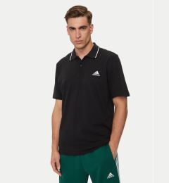 Снимка на adidas Тениска с яка и копчета Essentials IC9314 Черен Regular Fit