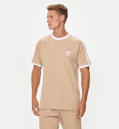 Снимка на adidas Тишърт adicolor Classics 3-Stripes IZ2366 Бежов Slim Fit