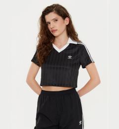 Снимка на adidas Тишърт adicolor Football Jacquard JD2606 Черен Slim Fit