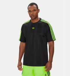 Снимка на adidas Тишърт adicolor Jacquard JW5878 Черен Loose Fit