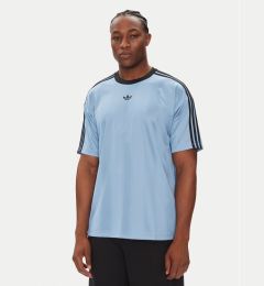 Снимка на adidas Тишърт adicolor Jacquard JW5879 Светлосиньо Loose Fit