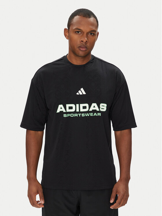 Снимка на adidas Тишърт Common Goal JM1752 Черен Loose Fit