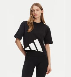 Снимка на adidas Тишърт Essentials Big Logo Boyfriend JG8736 Черен Loose Fit