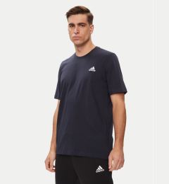 Снимка на adidas Тишърт Essentials Single Jersey Embroidered Small Logo T-Shirt HY3404 Син Regular Fit