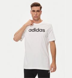 Снимка на adidas Тишърт Essentials Single Jersey Linear Embroidered Logo T-Shirt IC9276 Бял Regular Fit