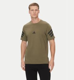 Снимка на adidas Тишърт Future Icons 3-Stripes JD4876 Зелен Regular Fit