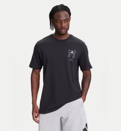 Снимка на adidas Тишърт Stadium Crowd lJX7474 Черен Loose Fit